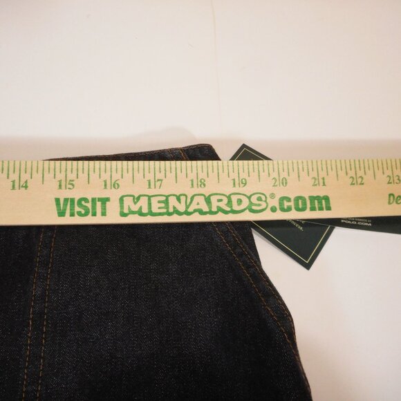 Lauren Ralph Lauren Jean Co. Women’s 18W Denim Skirt Black Button-up NWT Vintage - Picture 5 of 11